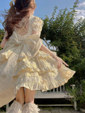 Vintage Ball Gown High Neck Lace Summer 18th Birthday Dress Lolita Dress Birthday Outfits HZ1214