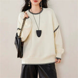 Design Sense Of The Color Collar Knitted Cardigan 2025 Spring And Autumn French Style Color Show Thin Women's Clothing Two HZ0108