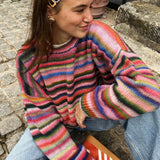 2025 New Perspective Long-Sleeved T-Shirt Sexy Y2K Design Mesh Yarn HZ0108