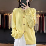 Knitted Cardigan Women's Autumn Dress 2025 New Loose Korean Version Of The Women's Sweater Jacket Short Languid Hoodie HZ0108