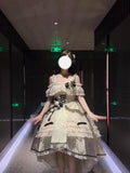 Cute High Low Square Neck Lace Summer 18th Birthday Dress Lolita Dress Birthday Outfits HZ1214