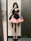 Cute Ball Gown Sweetheart Pink Short Summer 18th Birthday Dress Lolita Dress Birthday Outfits HZ1214
