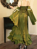 Pretty Mermaid Spaghetti Straps Green Summer 18th Birthday Dress Lolita Dress Birthday Outfits HZ1214