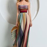 2026 Spring New Women's Sexy Temperament Bosom Print Color Dress Dress Dress HZ0108