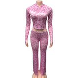 2025 New Women's Fashion Fashion Hooded Zip Open Shirt Repair Casual Trousers Two-Set HZ0108