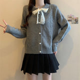 Butterfly Lace Lace Women's Sweater Jacket Autumn And Winter Small Lazy Style Design Knitted Open Shirt HZ0108