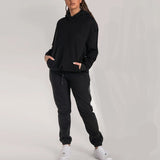 Spring And Autumn 2025 Solid Color Round Collar Collar Trousers Women Fashion Casual Long-Sleeved Jacket Suit Women HZ0108