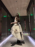 Pretty High Low Square Neck Lace Summer 18th Birthday Dress Lolita Dress Birthday Outfits HZ1214