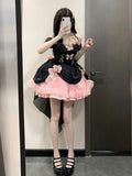 Cute Ball Gown Sweetheart Pink Short Summer 18th Birthday Dress Lolita Dress Birthday Outfits HZ1214