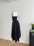 Cute A Line Spaghetti Straps Chiffon Summer Beach Dress Holiday Party Outfits For Girls HZ1214