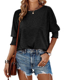 2025 Summer New Fashion Loose Circle Leader Mouth Long Version Of Large-Size T-Shirt Girl HZ0108