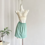 Tea Break French Puff Sleeve Hollow First Love Fishtail Dress 3-Piece Set HZ1214
