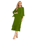 Niulatu Chiffon Spring Mother of The Bride Dresses A-Line Plus Size for Women Formal Prom HZ1007