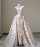 Classy Mermaid Halter Pink Lace Sleeveless Evening Dress Long Prom Dresses HZ1214