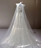 Elegant A Line Strapless White Lace Sleeveless Long Wedding Dresses Brides Dress HZ1214