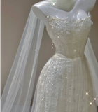 Elegant A Line Strapless White Lace Sleeveless Long Wedding Dresses Brides Dress HZ1214