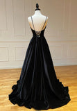 Niulatu v neck velvet prom dress evening dress HZ0113