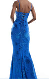 Niulatu Mermaid Spaghetti Straps Royal Blue Long Evening Dress Party Dress Prom Dress HZ0113