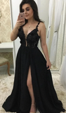 Niulatu Dress with Slit, Prom Dresses, Evening Dress, Dance Dress, Graduation School Party Gown HZ0113