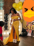 Niulatu Off The Shoulder Yellow Evening Dress 16th Birthday Outfit HZ1007