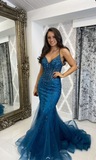 Niulatu Mermaid V Neck Evening Dress Charming Evening Dress HZ1007
