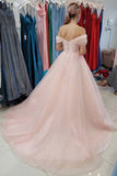 Niulatu A-line Off Shoulder Long Prom Dresses, Evening Gown With HZ1007
