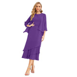 Niulatu Chiffon Spring Mother of The Bride Dresses A-Line Plus Size for Women Formal Prom HZ1007