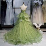 Niulatu Gown, Green Prom Dresses Vintage Prom Dress HZ0113