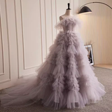 Niulatu Ball Gown Strapless Tulle Sweet 16 Dresses HZ1110