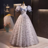 Niulatu Ball Gown Sequin Blue Sweet 16 Dresses HZ1110