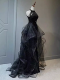 Niulatu Mermaid Sequin Black Long Prom Dress HZ1110