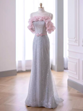 Niulatu Strapless Sequin Long Prom Dress HZ1110