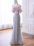 Niulatu Strapless Sequin Long Prom Dress HZ1110