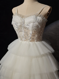 Niulatu Sweetheart Neck High Low White Prom Dress HZ1110