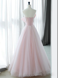 Niulatu Pink Organza Long Prom Dress HZ1110