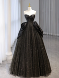 Niulatu Sweetheart Neck Satin Tulle Long Prom Dress HZ1110