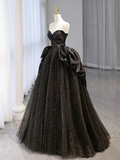 Niulatu Sweetheart Neck Satin Tulle Long Prom Dress HZ1110