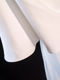 Niulatu A line Short Sleeves Lace White Long Prom Dress HZ1110