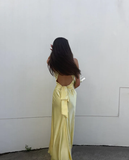 Niulatu purple satin and floor length prom dresses evening gown SD1406