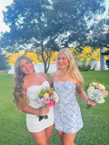 Niulatu Dresses Strapless Short Homecoming Dresses HZ0113
