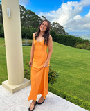 Niulatu Satin Long Prom Dress Party Dress HZ0113