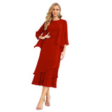 Niulatu Chiffon Spring Mother of The Bride Dresses A-Line Plus Size for Women Formal Prom HZ1007