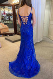 Niulatu Mermaid V-neck Spaghetti Straps Prom Dresses With HZ1007