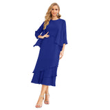 Niulatu Chiffon Spring Mother of The Bride Dresses A-Line Plus Size for Women Formal Prom HZ1007
