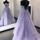 Niulatu tulle lace long prom dress formal dress HZ0113