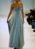 Niulatu Spaghetti Straps Tulle Evening Dress A Line Prom Dress HZ1007