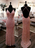 Niulatu Sequins Long Prom Dress Evening Dress HZ1007