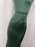 Niulatu Sheath Spaghetti Straps Green Long Vacation Dress Birthday Outfits SD0011