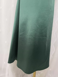 Niulatu Sheath Spaghetti Straps Green Long Vacation Dress Birthday Outfits SD0011