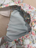Niulatu A line Square Neckline Floral Vacation Beach Dress Birthday Dress SD0013